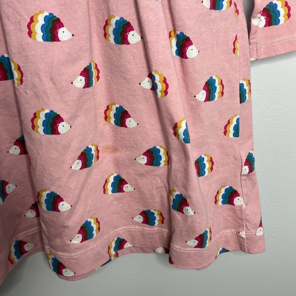 Mini Boden Pink Rainbow Hedgehog Dress Girls size 8-9 - Picture 8 of 8